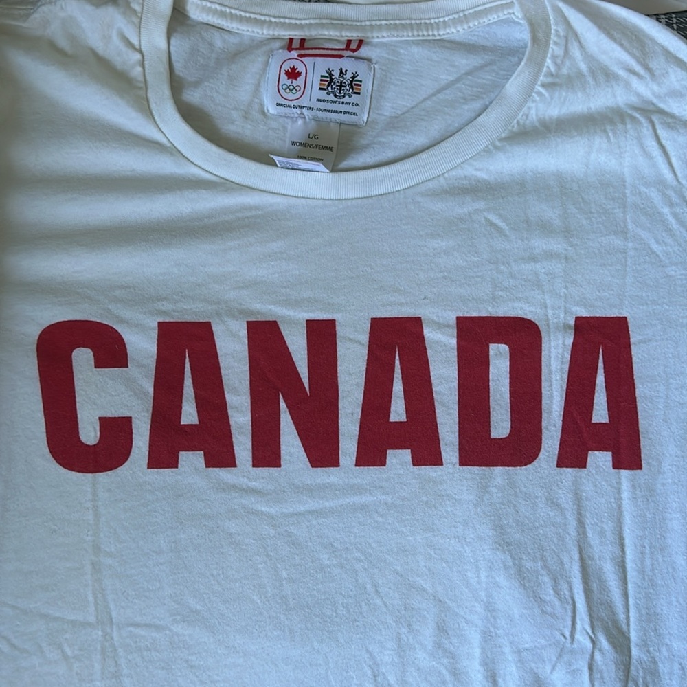 Canada Hudson’s Bay Company Official Olympics White T-Shirt